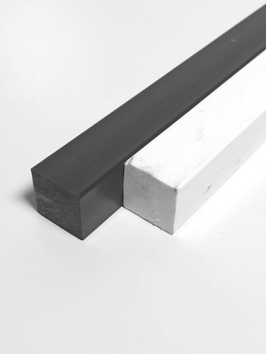 PVC Vierkant Stab in 10x10mm bis 40x40mm, grau oder weiß, 1000 oder 500mm - Bild 7 von 9