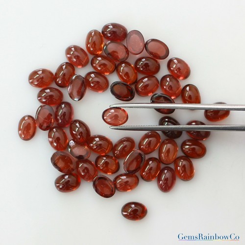 Natural Rhodolite Raspberry Red Garnet Oval Cab 6x4 mm to 10x8 mm Loose gemstone - Picture 5 of 8