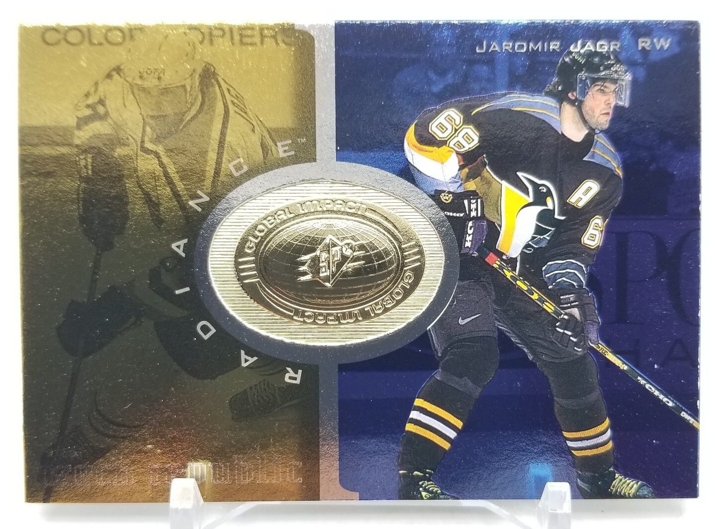 1998-99 SPx Finite Radiance JAROMIR JAGR Global Impact Gold /3475 Pit Penguins