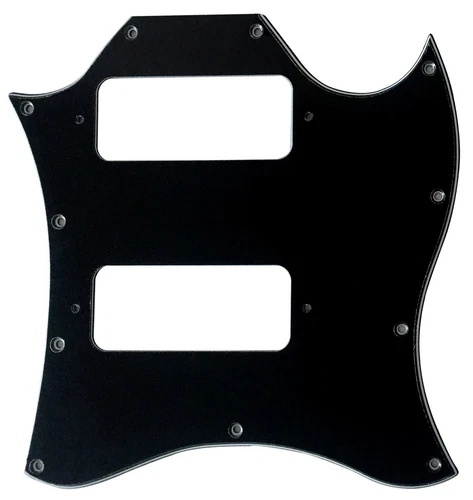 Custom For Gibson SG P90 without birdge holes drill Pickguard,3 Ply Black