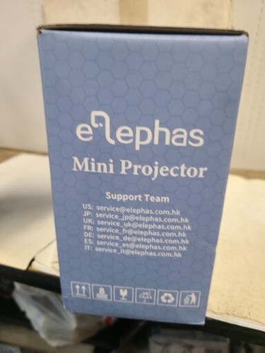 ELEPHAS Mini WiFi Projector for iPhone, 2023 Upgraded HD Movie Projector - Picture 2 of 6