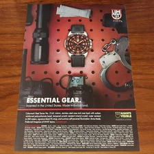 LUMINOX COLORMARK STEEL SERIES PRINT AD MAGAZINE ADVERTISEMENT ESSENTIAL GEAR