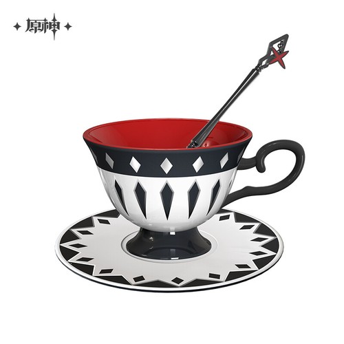 Official MIHOYO Genshin Impact Arlecchino Coffee Cup Mug Ceramic Tea Set Gift - Picture 2 of 10
