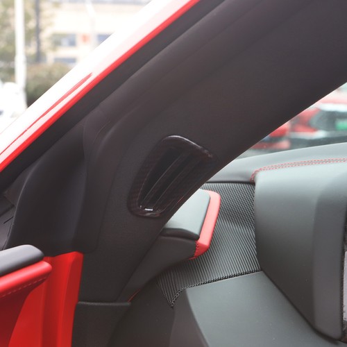Carbon Fiber Style Door vent Outlet Panel for Chevrolet Corvette C8 2020-2025 - Picture 3 of 9