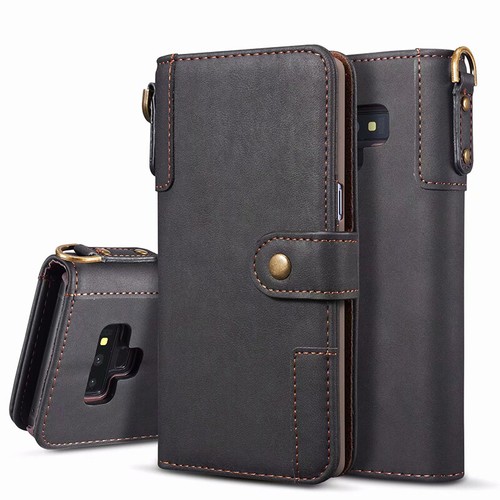 Genuine UJA Leather Wallet Card Case Cover For Samsung Galaxy S20 S10 S9 Note 20 - Picture 2 of 37