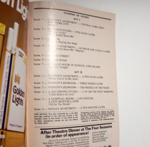 They're Playing Our Song Playbill Imperial Theatre Nueva York 1979 Klein/Arnaz - Imagen 6 de 6