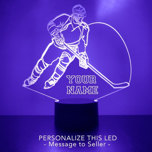 San Jose Sharks, Night Light, Personalized FREE, NHL Hockey LED Sports Fan Lamp - Picture 10 of 12
