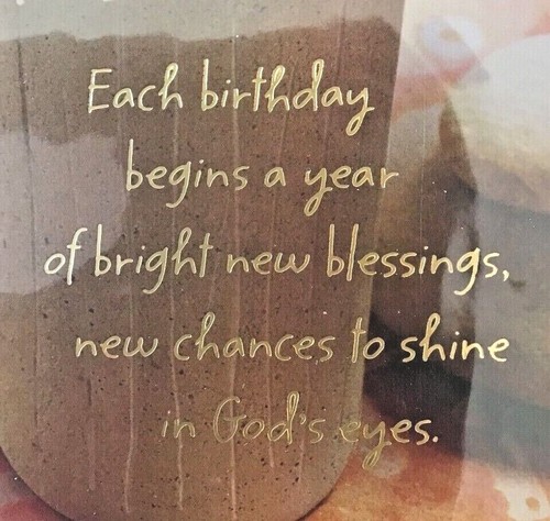 Mahogany BIRTHDAY WISHES cards "Happy Birthday" with Religious Messages 208D - Picture 12 of 20