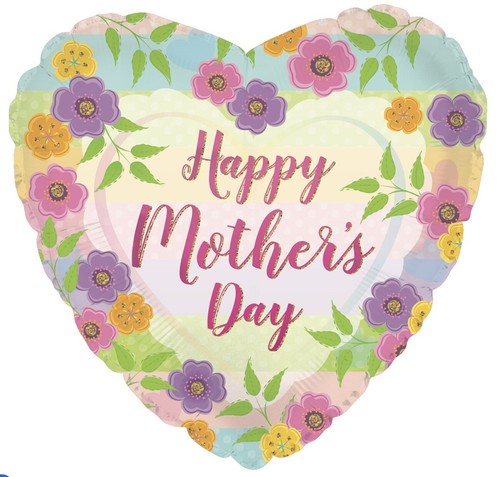 Happy Mother's Day 18" Love You Mom Butterflies Hearts Foil Mylar Balloons C - Picture 6 of 9