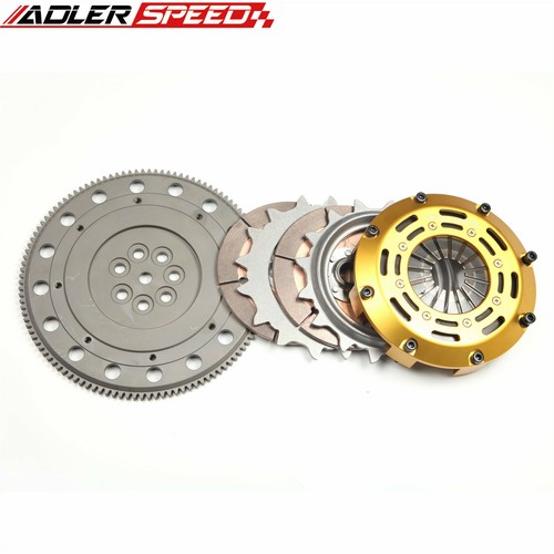 ADLERSPEED Race Twin Disc Clutch Kit For Lancer Evo Evolution 4 5 6 7 8 9 Medium - Picture 4 of 10