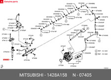1428A158 Genuine Gasket,Fuel Injection Nozzle OEM Part from Mitsubishi, 1428A158
