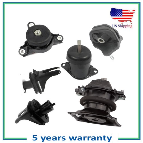 6pc Engine Motor & Transmission Mount Set For Nissan Maxima 3.5L 2009-2014 - Also Fits Altima, Murano