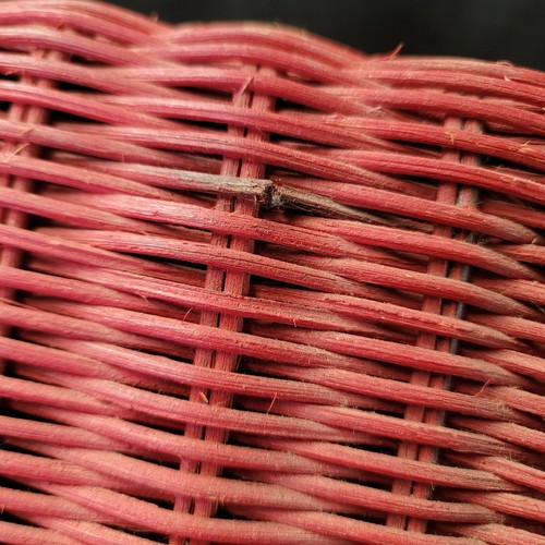 RARE Vintage Wicker Schoolhouse Toy Box Hamper Storage  - Picture 9 of 16