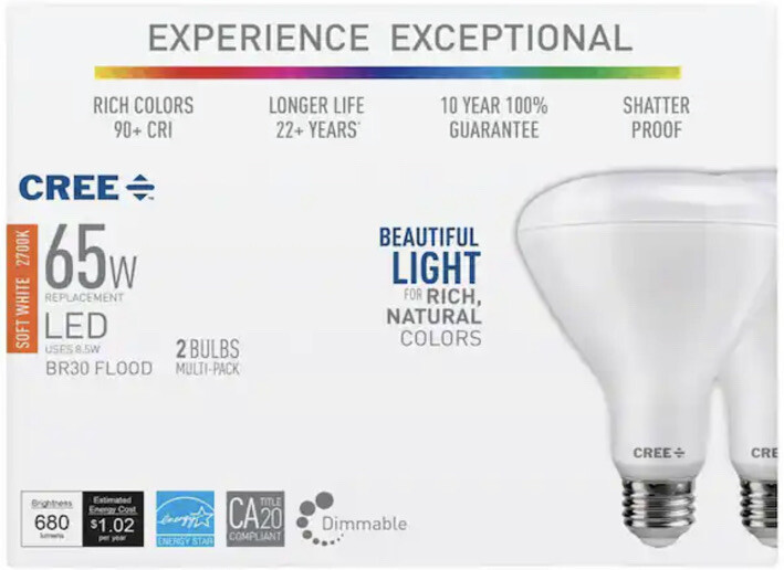 Cree exceptional light quality outlet