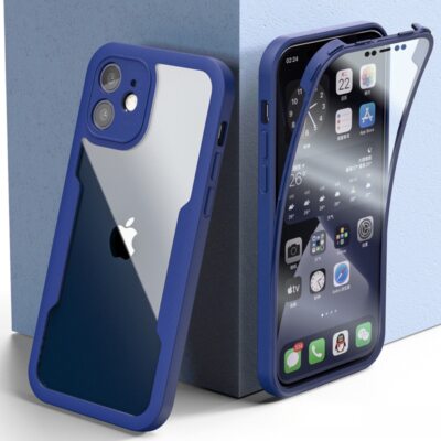 Clear Case 360° Full Cover For iPhone 16 Pro 13 Pro Max 14 Pro 15 Pro Max