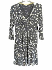 Boden Dress size 6 Soho Geometric Print A Line Gathered Spring Holiday