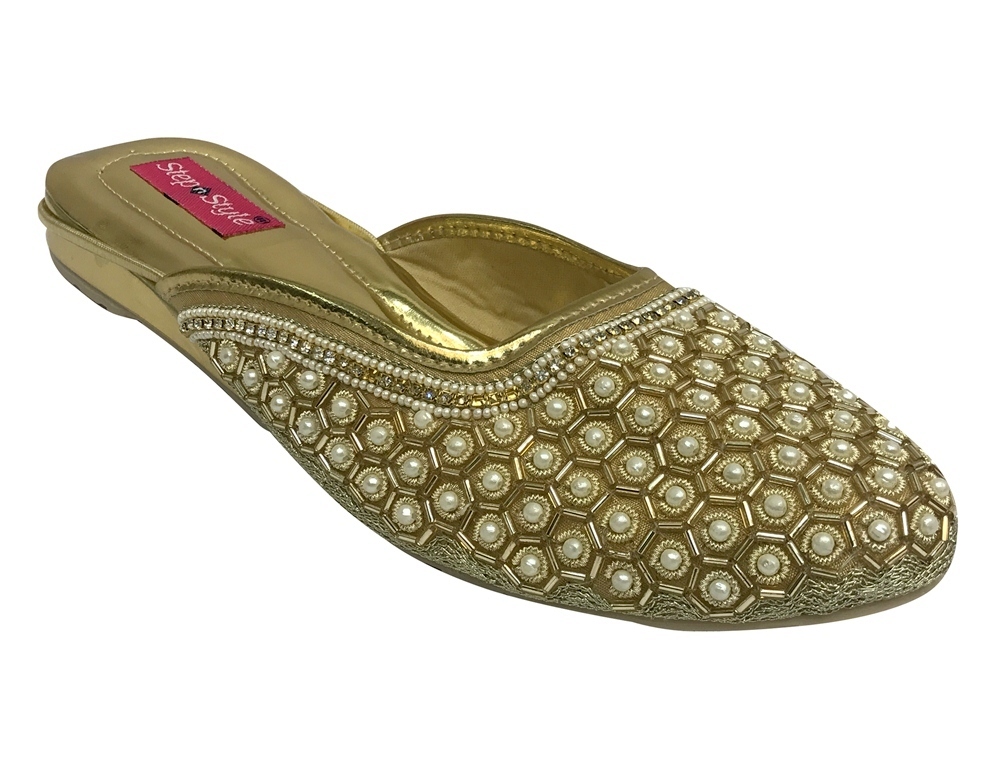 US BACK OPEN JUTTI BEADED SANDALS BRIDAL SHOES MOJARI INDIAN WEDDING SHOES DD950 US BACK OPEN JUTTI BEADED SANDALS BRIDAL SHOES MOJARI INDIAN WEDDING SHOES DD950