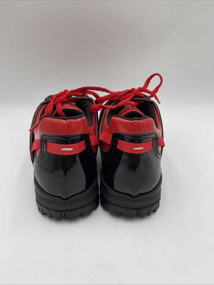 Maison Margiela 女式 40 码红色/黑色漆皮系带低帮运动鞋 — 第 4/4 张图片