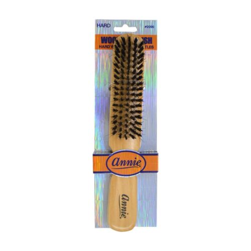 Annie Hard Wooden Narrow Hair Brush with Reinforced Boar Bristles #2090 - Picture 1 of 1