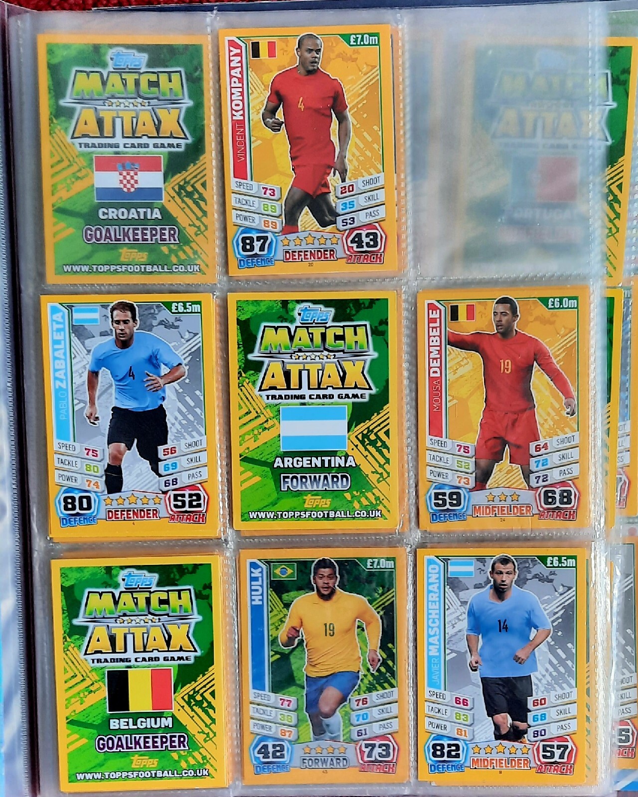 Topps Match Attax 2014 England Football World Cup Trading Cards Collector Binder - Picture 4 of 19