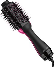 Hair Dryer  Styler, Frizz Reducing Motor, Reduce Heat Damage Round Brush Black
