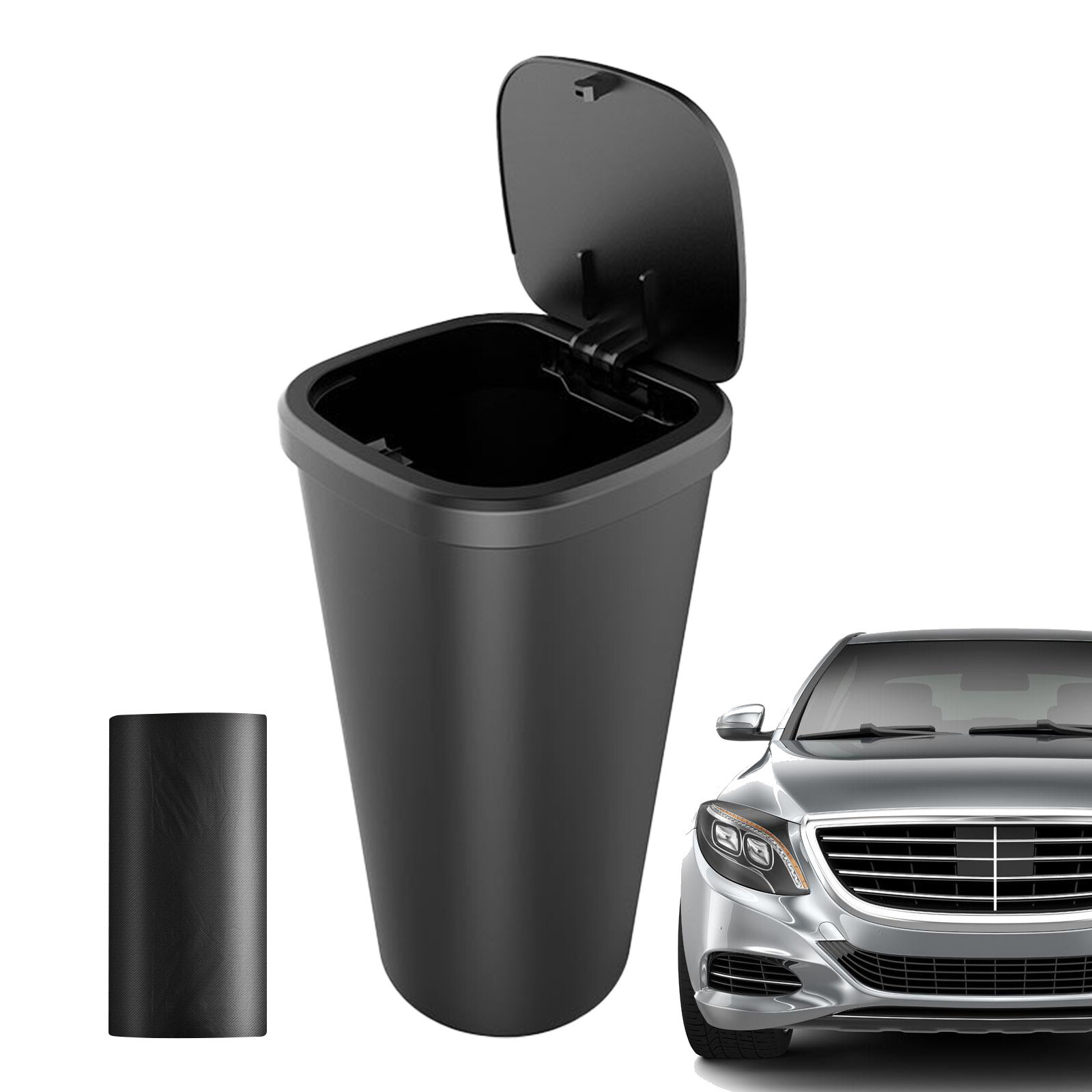 Portable Mini Car Garbage Trash Can Bin Wastebasket Butt Bucket Ashtray Cup