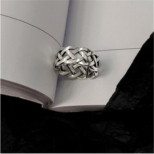 Anello Placcatura ACCIAIO LARGO Regolabile Moda Unisex 9Mm Mini ACCIAIO INOX TONO Apertura - Foto 7 di 13