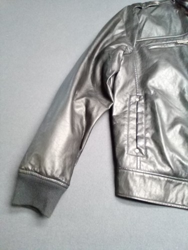 Brave Soul Black Genuine Handcrafted Goods Biker Jacket Mens L - Picture 3 of 12