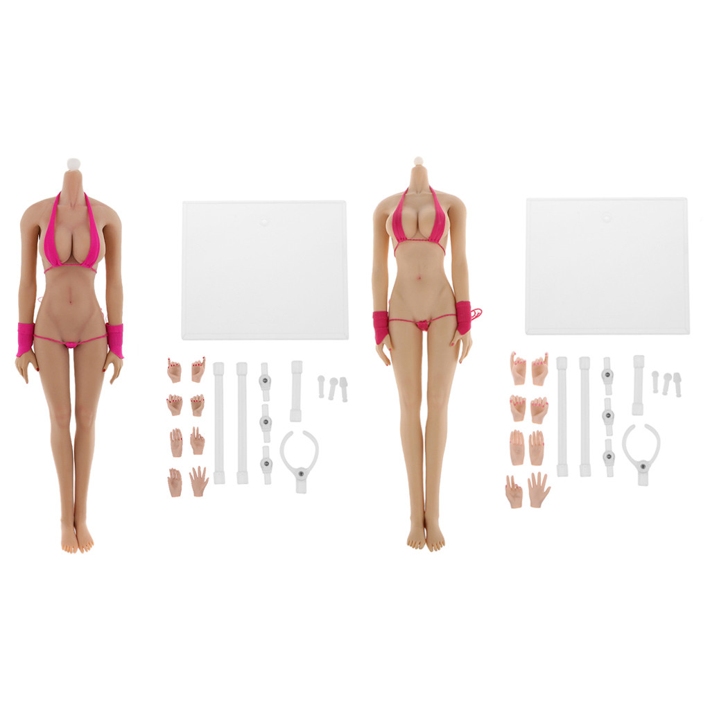 1 6 Flicklös svart and normal hud med bikini för 12'- huvudskulptur 1 6 Flicklös svart and normal hud med bikini för 12'- huvudskulptur
