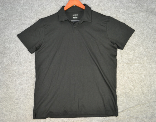 Bonobos Jetsetter Performance Polo Casual Shirt Men's L Black Slim Pima Cotton