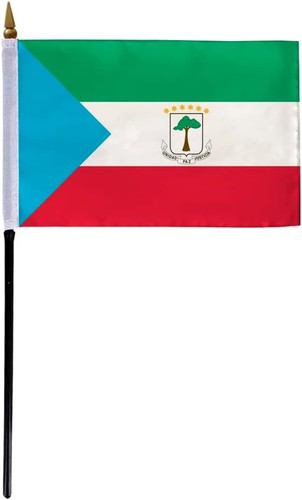 AGAS Bandiera Guinea Equatoriale - Multi Variazione - Bandiere Internazionali - Foto 2 di 13