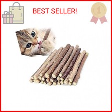 10 PCS Catnip Sticks Organic Cat Chew Toys Natural Plant Matatabi Silvervine Che
