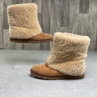 Ugg Maylin 3220 Chestnut Suede Shearling Boots Women