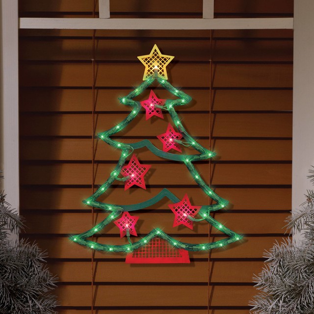 lighted tree window decoration indooroutdoor christmas decor wth 43 mini lights - Impact Innovations Christmas Lighted Window Decoration lighted tree window decoration indooroutdoor christmas decor wth 43 mini lights - Impact Innovations Christmas Lighted Window Decoration