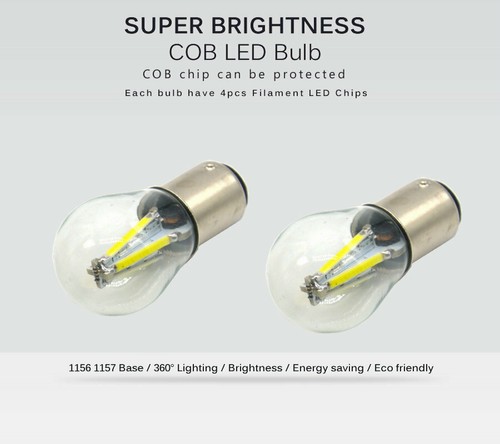 2x 4W LED COB Tail Brake Turn Signal Reverse Light For UK VEHICLES 1950S -1970S - Picture 2 of 18