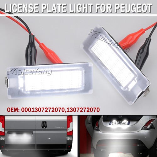 2PCS For Fiat Ducato 2006 2007 2008 2009 2010-2020 LED License Plate Light Lamp