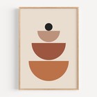 Boho Abstract Terracotta Modern Minimalist Wall Art Poster Print 7.1