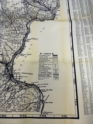 Mapa de Metsker Condado de Chelan Washington Años 80 La Guía de Bolsillo para Deportistas - Imagen 5 de 6