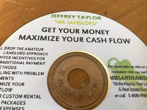 GET YOUR MONEY MAXIMIZE YOUR CASH FLOW AUDIO CD BY JEFFREY TAYLOR ( MR LANDLORD) - Picture 2 of 2