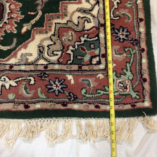 Vintage Pair Of 1970’s Heavy Wool Area Rugs - 42 1/2”x 70” & 36”x 21” , 1”thick - Picture 9 of 19