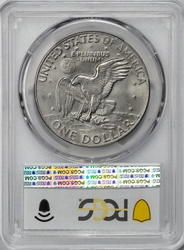 1977 D PCGS MS65 12% Partial Clad Layer Ike Dollar Mint Error Superb Eye Appeal - Picture 4 of 4