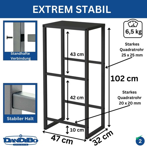 Getränkekistenregal 2 Cajas con Soporte Metal Getränkekistenhalter 100CM Caja - Imagen 2 de 9