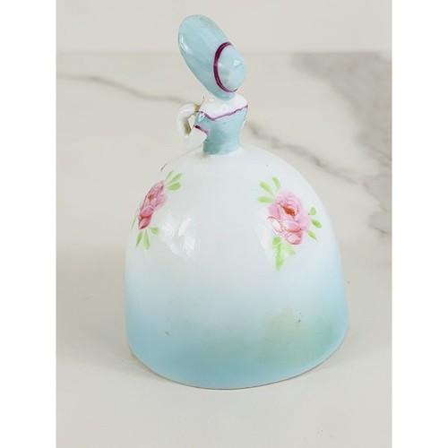 Girl Victorian French Style Hoop Skirt Porcelain Bell 70's F.W.W. Japan Vintage - Picture 5 of 16