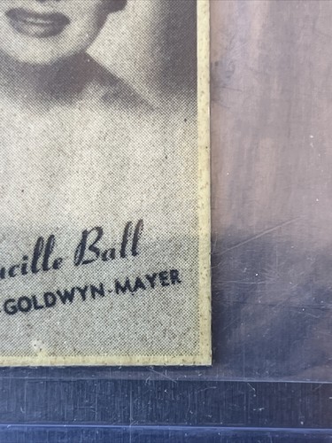 Lucille Ball 1947 Peerless The Rexall Store Vending Uncirculated card - Bild 5 von 6