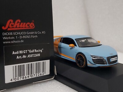 Audi R8 GT 2010 Gulf Racing Colors 1:43 Schuco 1 of 1000 PCS