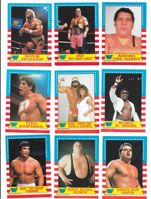 WWF WRESTLEMANIA 3 COMPLETE 75 CARD +22 STICKER SET + HONKY TONK