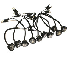 10- Maxxima 3/4" Mini 3 LED White Clear Bullet Light