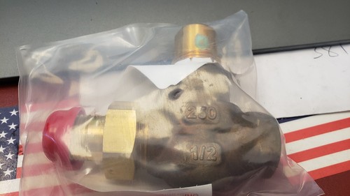 NEW 259-02005 Siemens Valve Assembly NC 1/2″ 1.0Cv FxUM Brass Trim Elect Act NSR - Picture 4 of 4