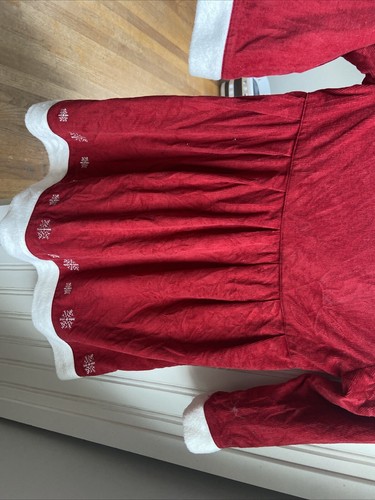 Hanna Anderson Classic girls Santa Christmas Dress Size 110 US 4/5 - Picture 5 of 11