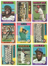 1975 Topps Baseball Singles 501 - 599 U-Pick EX.
